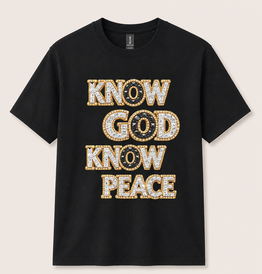 Know God Know Peace Graphic T-Shirt