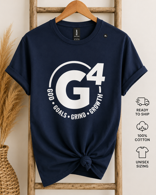 G4- God Goals Grind Growth Tee