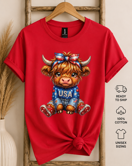 USA Cow Tee